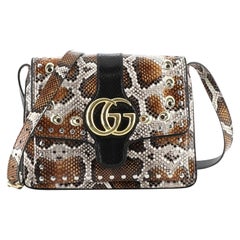 Gucci Arli Shoulder Bag Embellished Python Medium