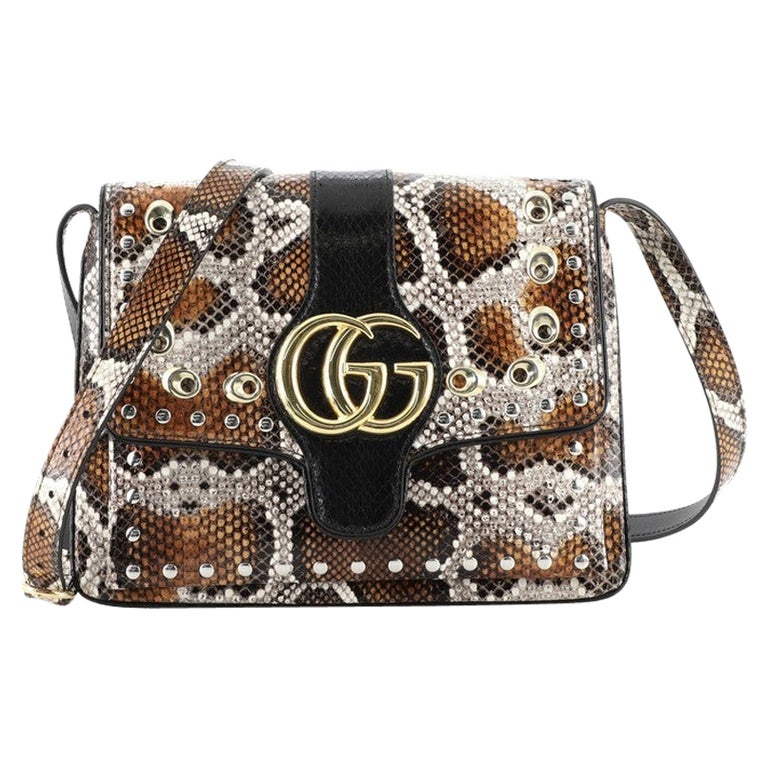 Gucci Arli Shoulder Bag Embellished Python Medium at 1stDibs