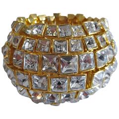 Sensational Sparkling CZ Curved Runway Bracelet 11