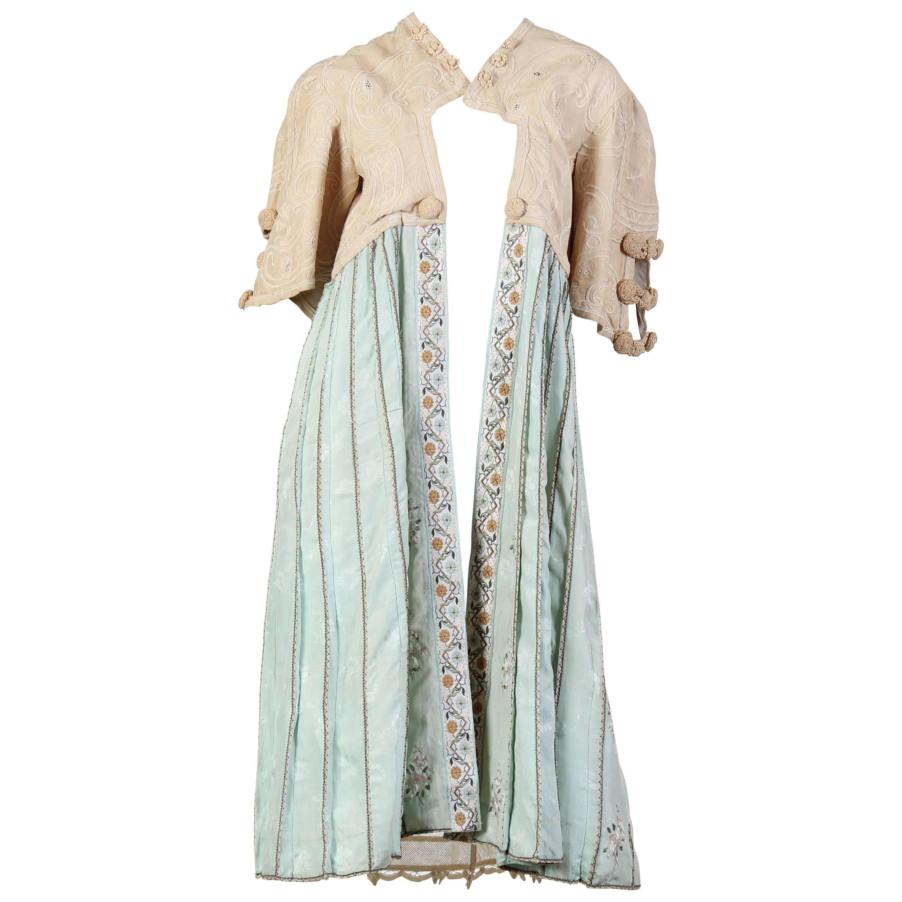 Edwardian Embroidered Jacket with Antique Chinese Embroidery