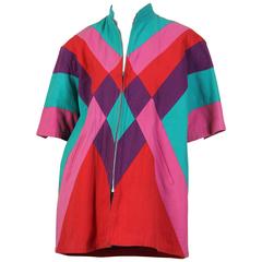 Kansai Yamamoto Patchwork-Jackenkleid