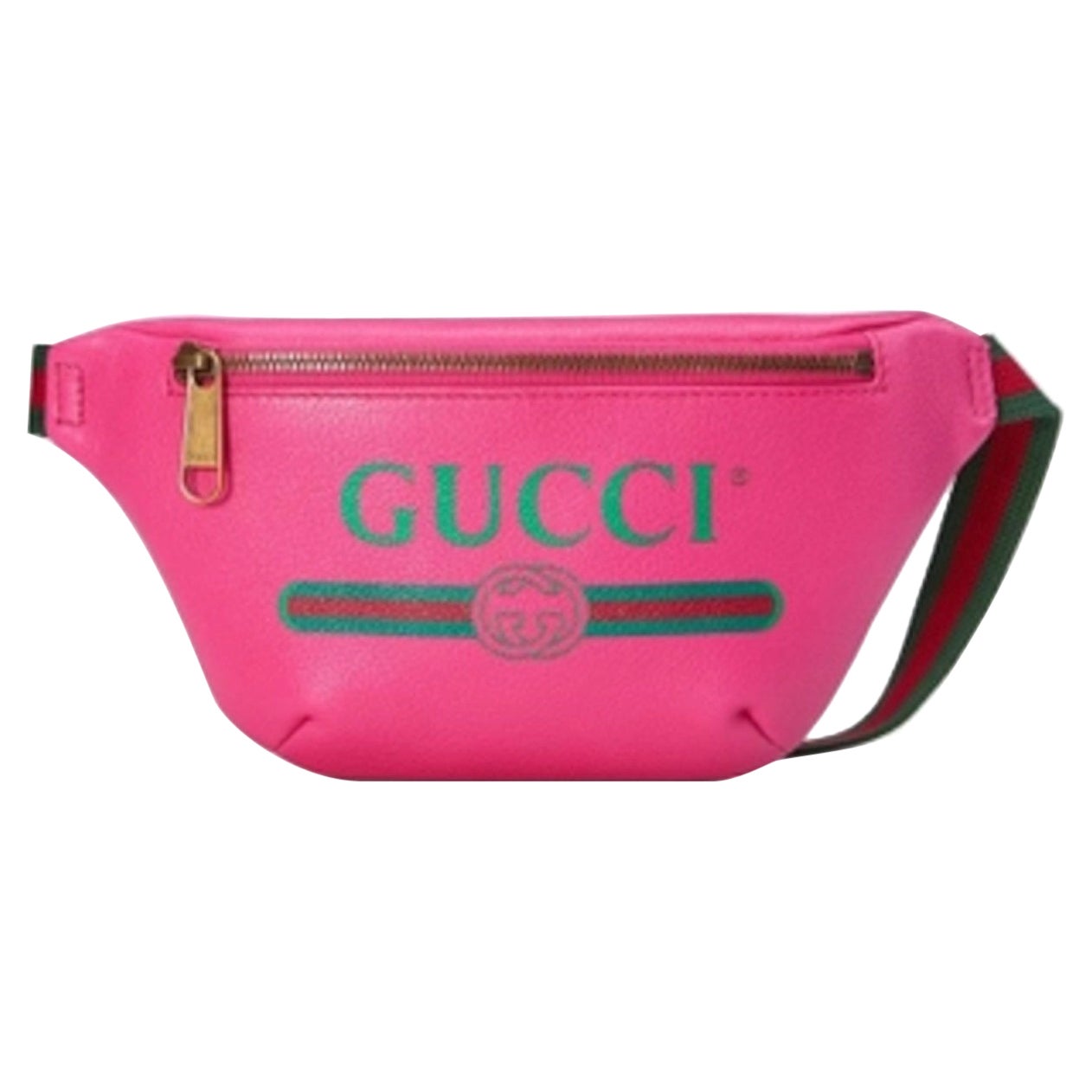 Gucci Belt Bag Gucci Print Grained Pink