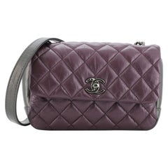 Chanel Lady Pearly Flap Tasche gesteppt Kalbsleder Mini