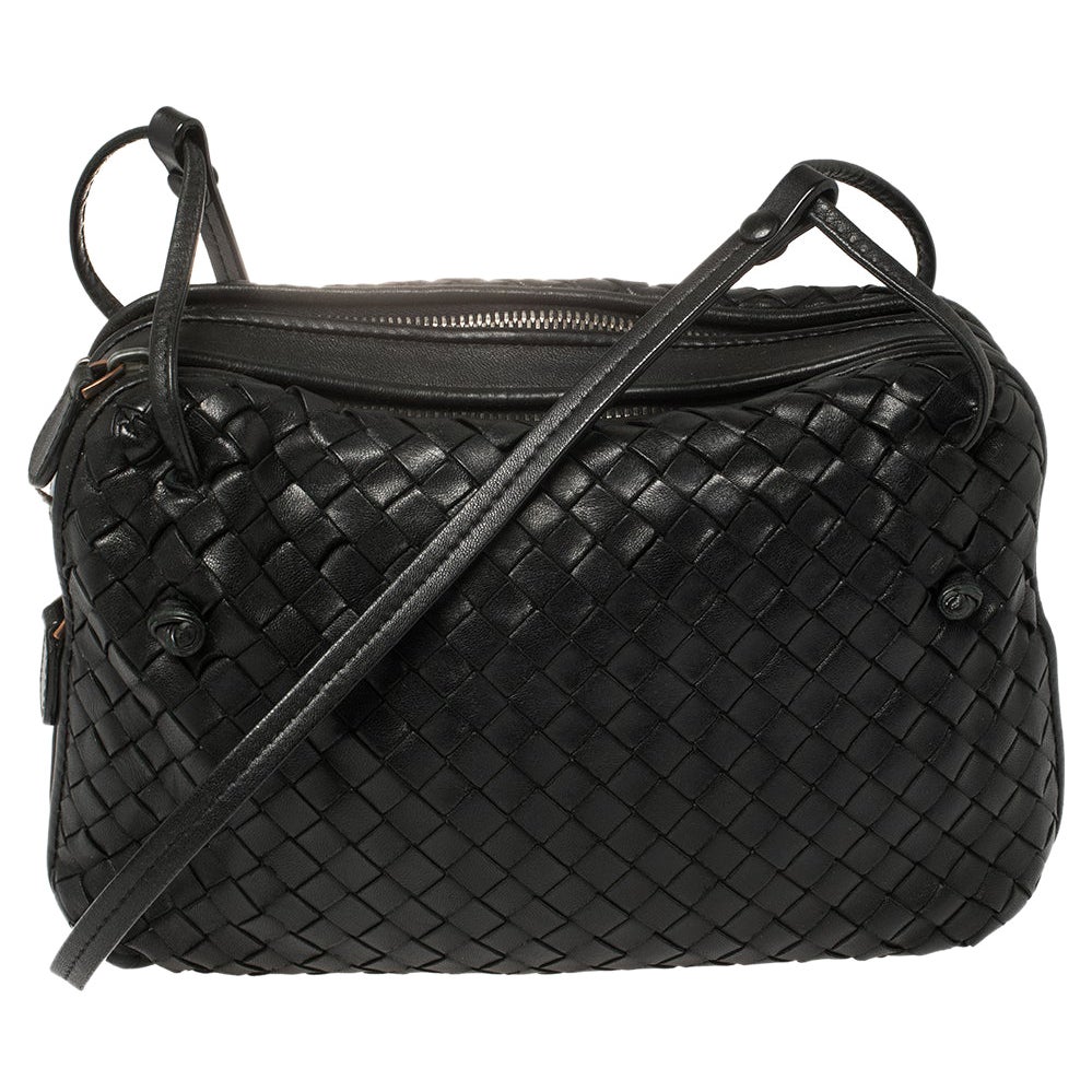Bottega Veneta Black Intrecciato Leather Small Nodini Crossbody Bag by WP  Diamonds – myGemma