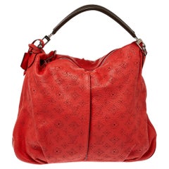 Louis Vuitton Corall Monogram Mahina Leather Selene MM Bag