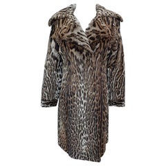 Mint Vintage Ocelot fur coat size 6-8 *****Vault unused no defects
