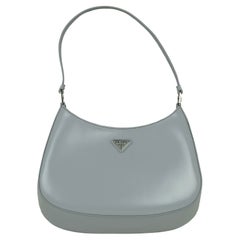 Prada LIKE NEW Cornflower Blue Brushed Calfskin Cleo Shoulder Bag