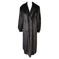 Brand new black diamond mink fur coat size 8