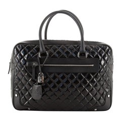 Chanel Travel Suitcase Quilted Vinyl with Calfskin Large