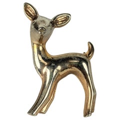 Antique Chanel Baby Deer Brooch