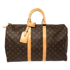 Louis Vuitton Monogram Canvas Keepall 45 Bag