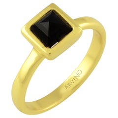 Black Onyx Pyramid Ring