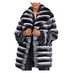 Brand new chinchilla fur coat size M