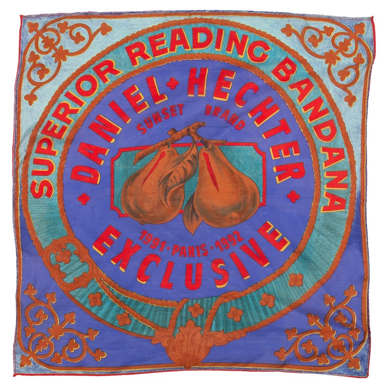Foulard En Soie Daniel Hechter Multicouleur - Occasion, Style Bandana/carré