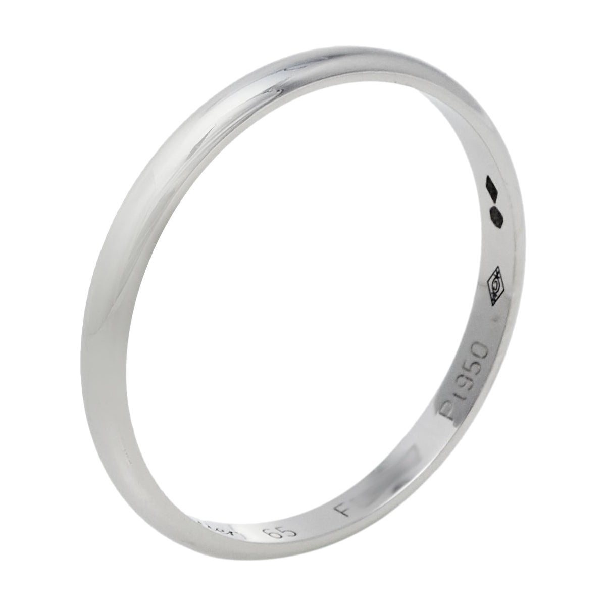 Cartier 1895 Platinum Wedding Band Ring Size 65