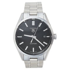 Montre-bracelet automatique Tag Heuer Carrera noire pour homme, 38 mm, WV211B.BA0787