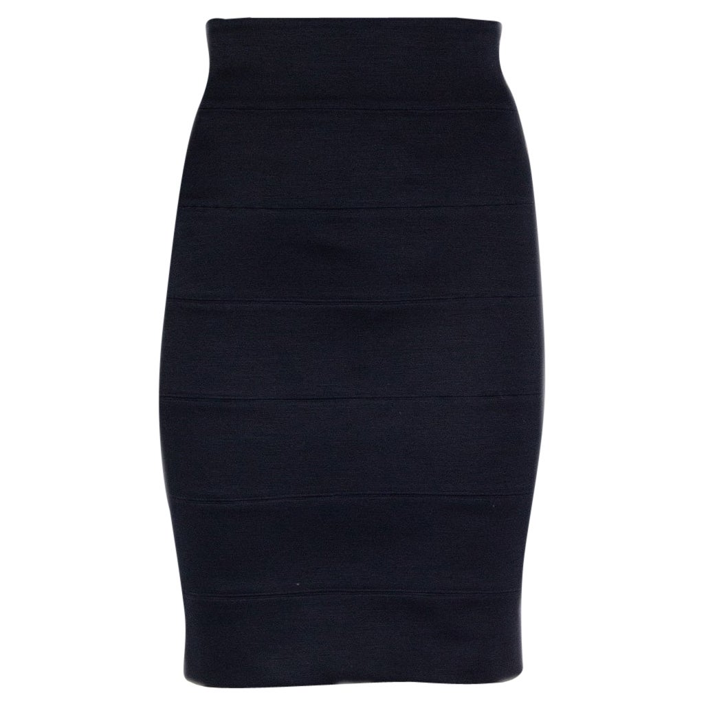 THE ROW midnight blue stretch blue Mini Skirt 2 S For Sale