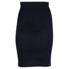 THE ROW midnight blue stretch blue Mini Skirt 2 S