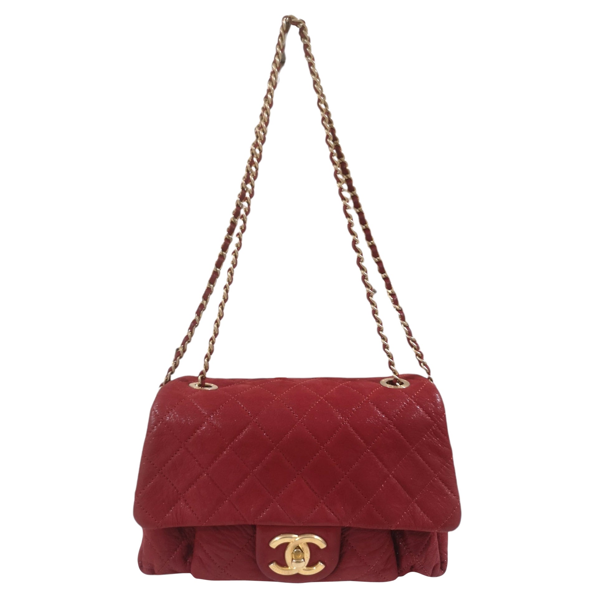 Chanel Brown Quilted Suede Maxi Shoulder Flap Bag at 1stDibs suede