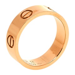 Cartier Love 18K Yellow Gold Wedding Band Ring Size 51