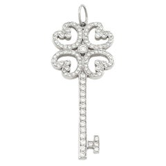 Pendentif en platine Quatra Heart Key Diamond de Tiffany & Co