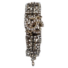 Chanel Strass Crystals Chain Links Bracelet 