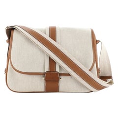 Hermes Bourlingue Messenger Bag Toile with Leather