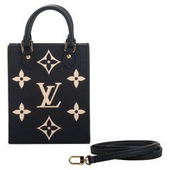 New Louis Vuitton Limited Edition Black Mini Sac Plat with Box