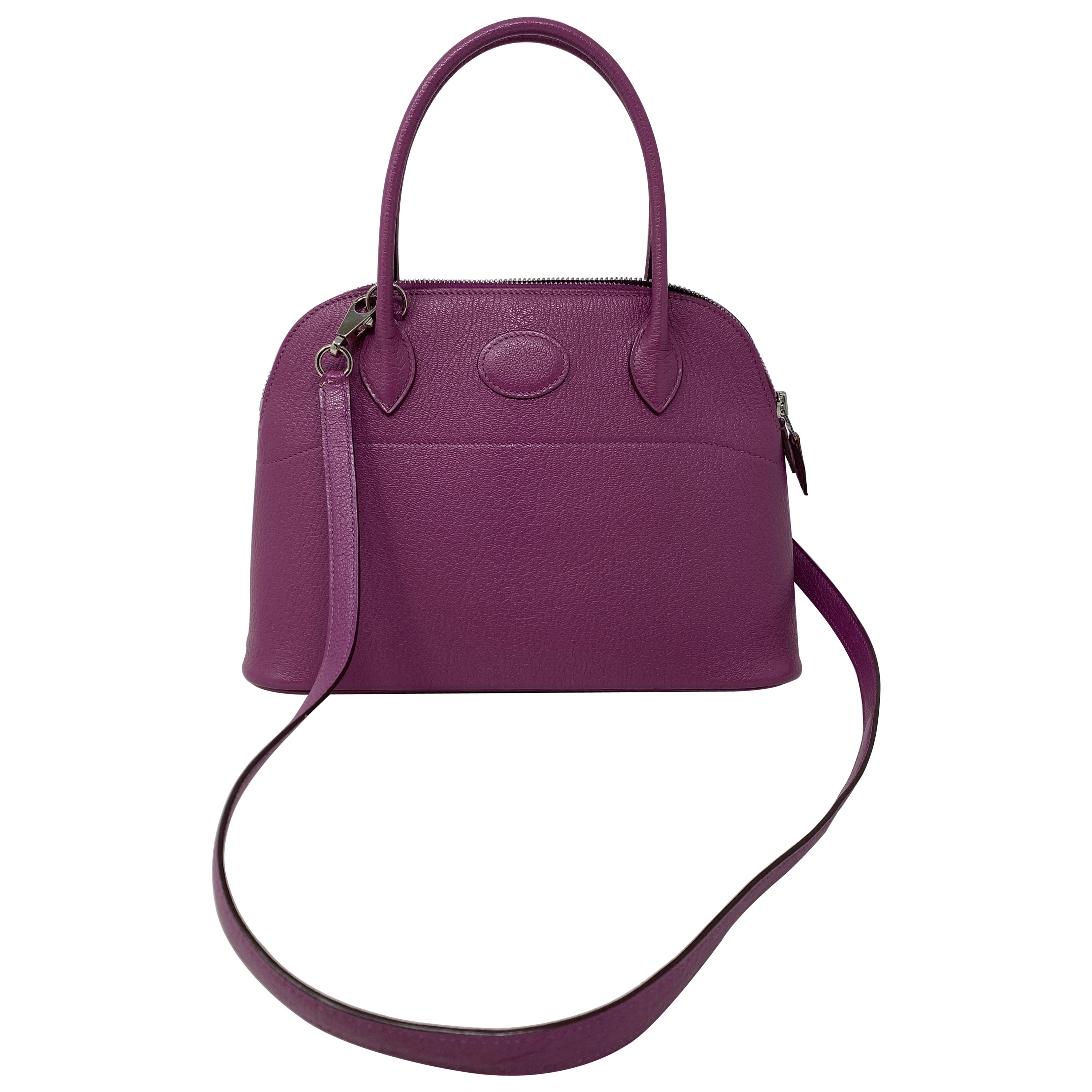 USED Hermes Pink Bolide 27 Epsom Leather Handbag/Shoulder Bag