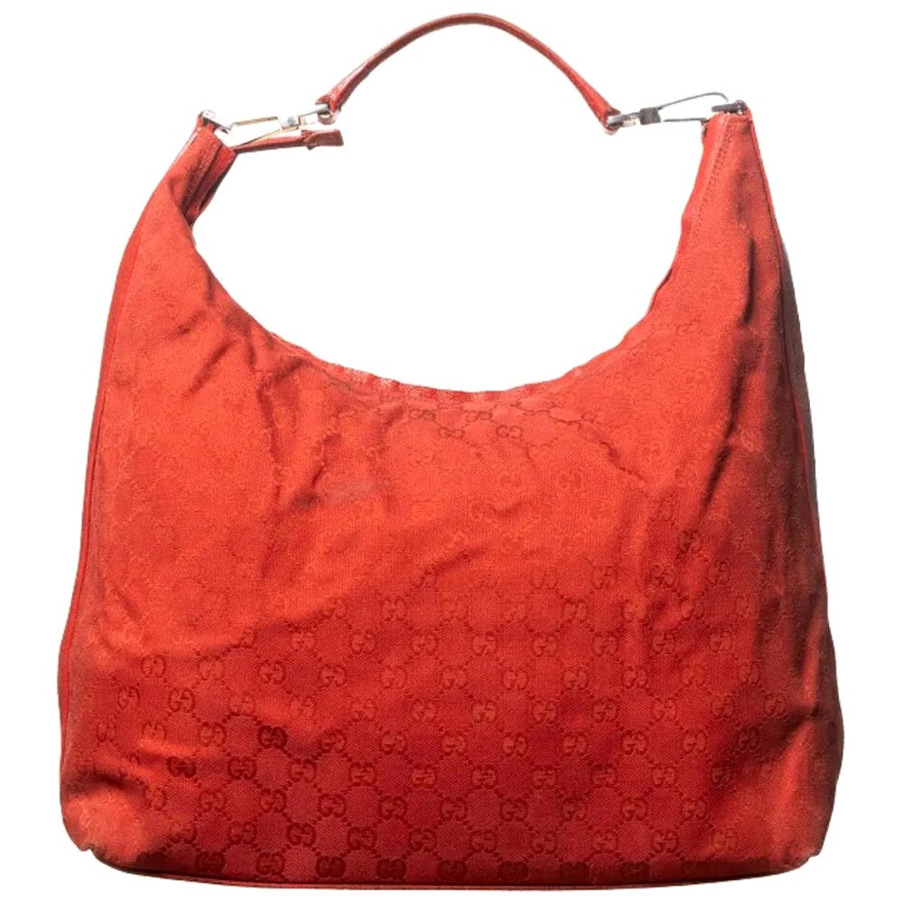 Gucci Jackie Large Guccissima Red Hobo Bag