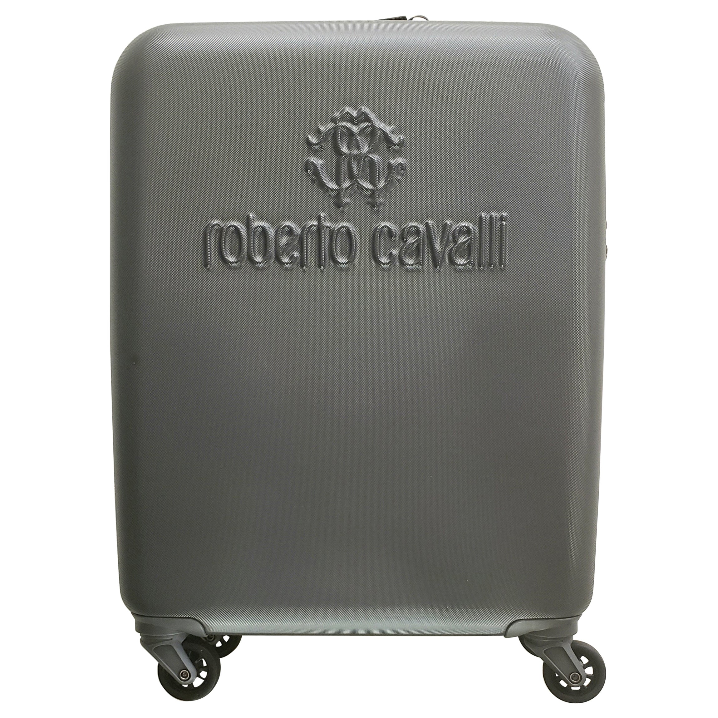 New ROBERTO CAVALLI SUITCASE IN PLATINUM (DARK SILVER GRAY) For Sale at  1stDibs | trolley roberto cavalli, roberto cavalli trolley, koffer roberto  cavalli