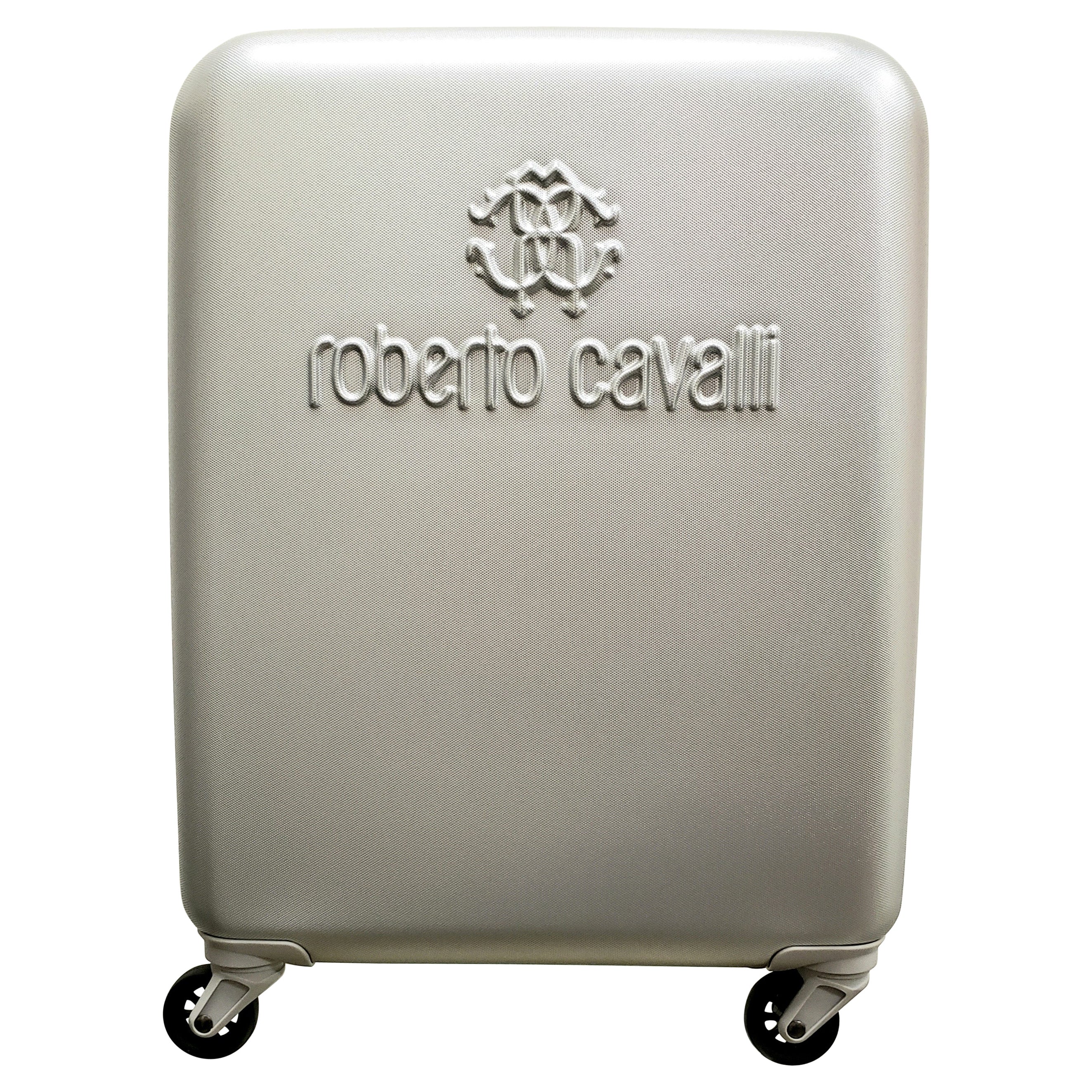 New ROBERTO CAVALLI SUITCASE IN SILVER