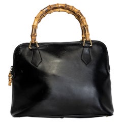 Gucci Retro Leather Bamboo Diana Top Handle Bag