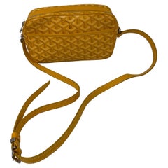 Goyard Goyardine Yellow Hand-Painted St. Louis PM Tote Bag Silver Hard –  Madison Avenue Couture