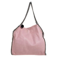 Stella McCartney Pink Faux Suede Small Falabella Tote