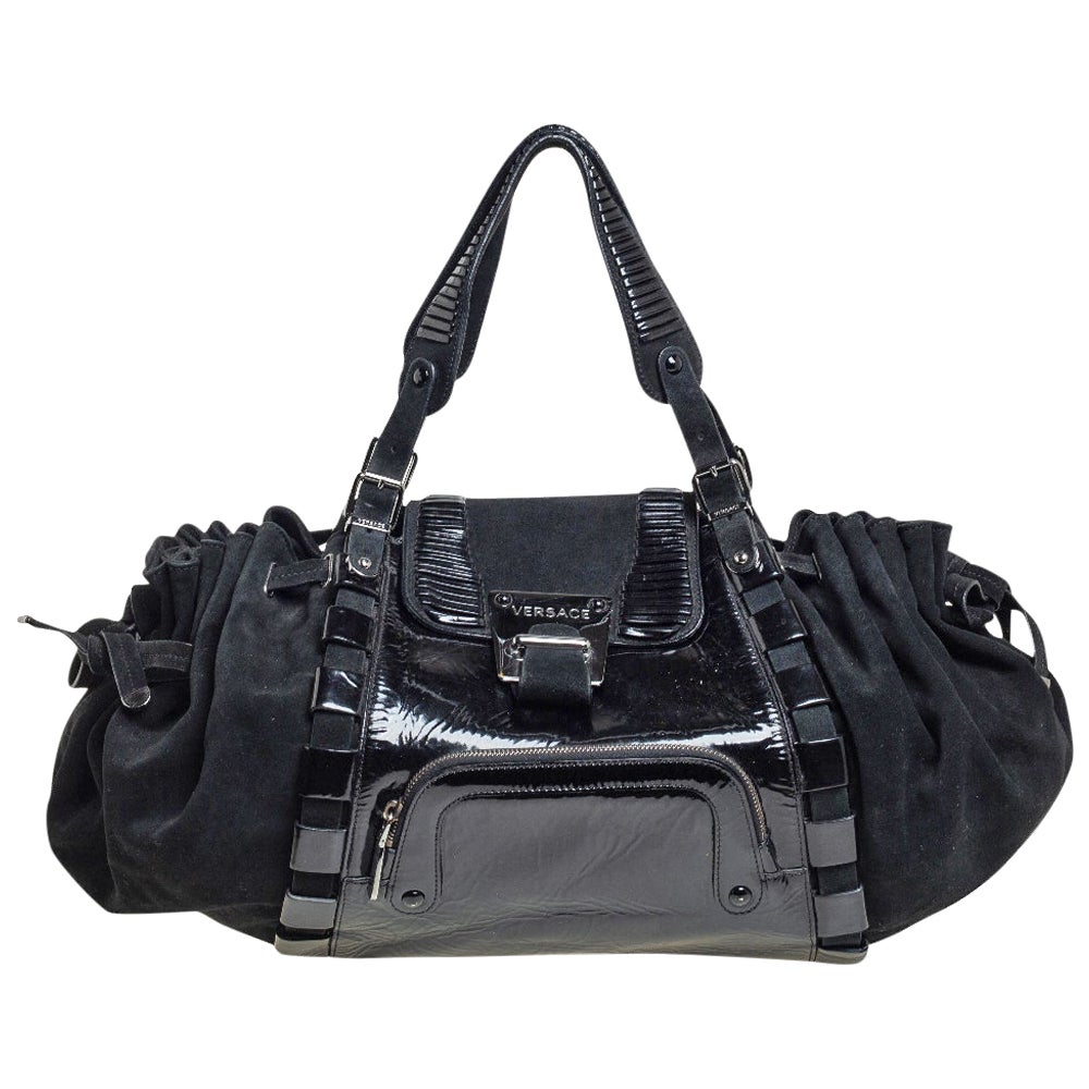 Versace Black Leather Handbag main image 1