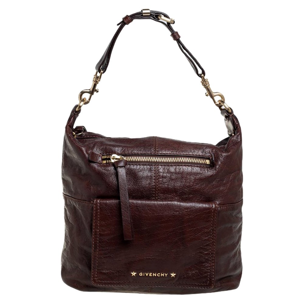 Givenchy Dark Brown Leather Hobo