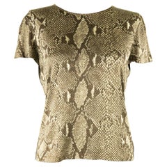 Tom Ford For Gucci SS 2000 Snakeskin Jersey T-Shirt