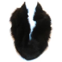 J. Mendel Black Fox Fur Collar and Scarf