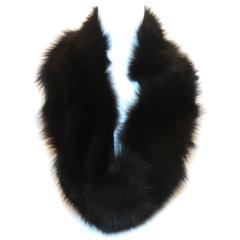 J. Mendel Black Fox Fur Collar and Scarf 