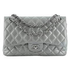 Chanel Jumbo Gray - 16 For Sale on 1stDibs  chanel jumbo grey, chanel grey  flap bag, grey chanel