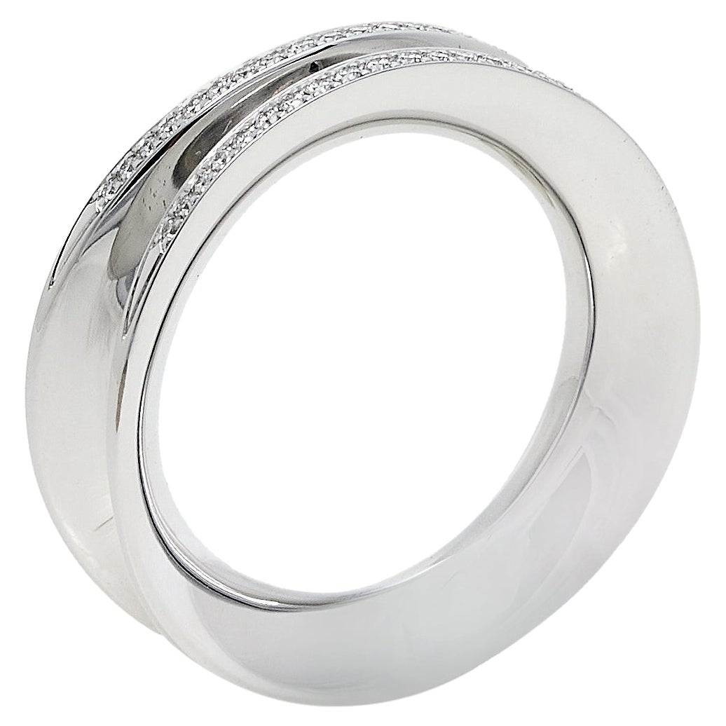 Chopard Imperiale Diamond 18K White Gold Ring Size 52