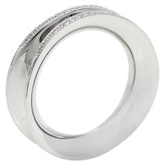 Chopard Imperiale Diamond 18K White Gold Ring Size 52