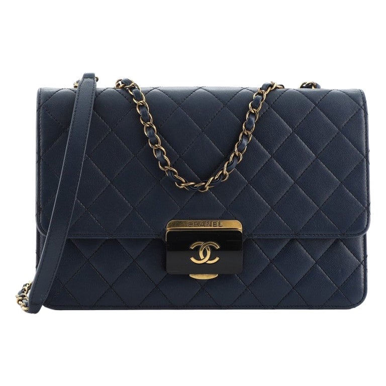 Chanel Beauty Lock Flap Bag Quilted Sheepskin Large