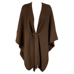 RALPH LAUREN Black Label Size M/L Brown Knitted Cashmere Belted Poncho  Cardigan at 1stDibs | belted poncho sweater, ralph lauren poncho
