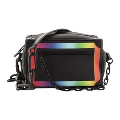 Louis Vuitton - Mini sac Soft Trunk arc-en-ciel en cuir taïga