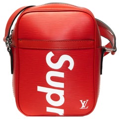 Louis Vuitton x Supreme Danube Red Epi Crossbody Bag