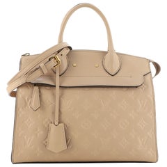 Louis Vuitton Pont Neuf Handbag Monogram Empreinte Leather MM