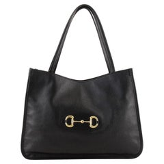 Gucci 1955 Horsebit Chain Tote Leather Large