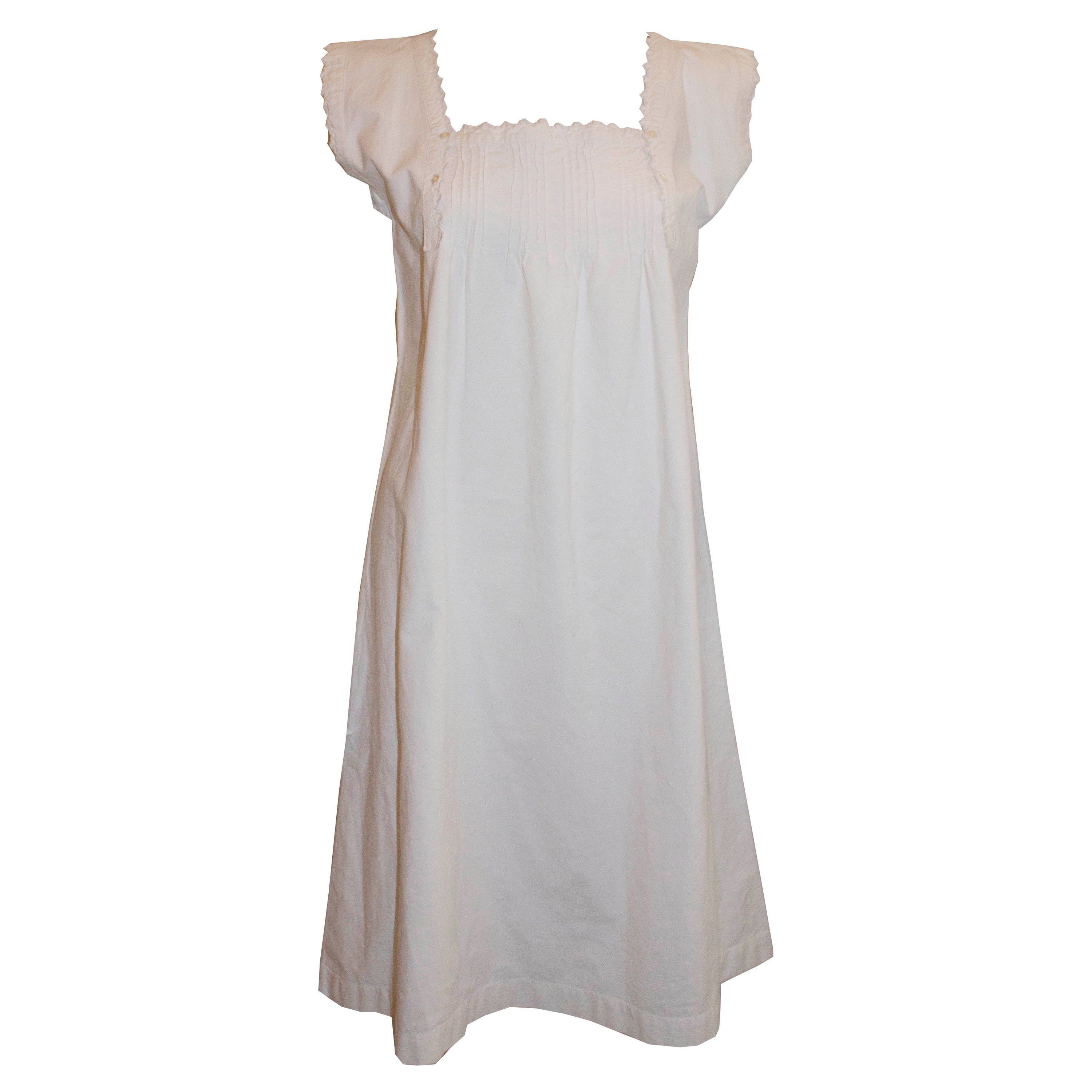 Vintage French Cotton Dress For Sale